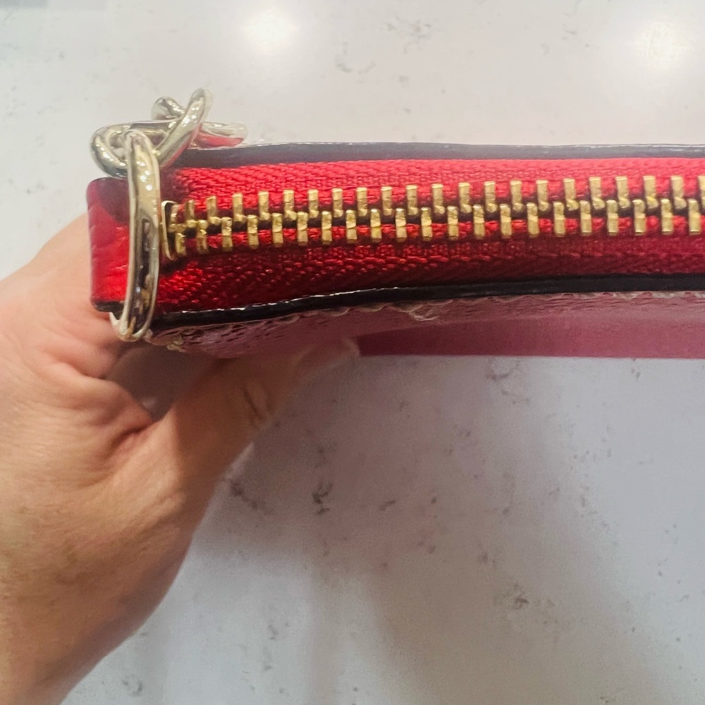 kate spade red leather chain-strap crossbody - Picture 8 of 11